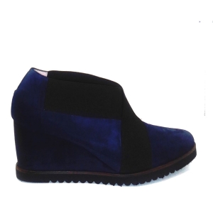 VER REBATO_ ZAPATO ABOTINADO  E TACON EN AZUL