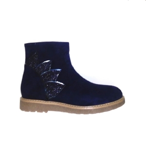UNISA_ BOTA EN PIEL ANTE AZUL