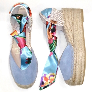 VIDORRETA_ ESPADRILLA CON PLATAFORMA EN PIEL SERRAJE AZUL JEANS
