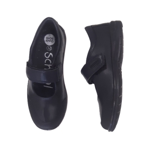 GIOSEPPO _ ZAPATO MERCEDES COLEGIAL EN PIEL NAPA AZUL MARINO CON VELCRO